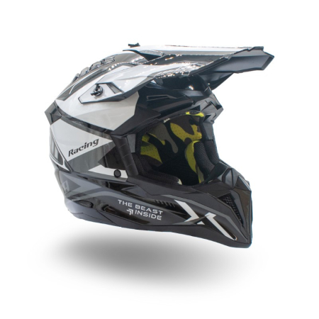 Casca motocross/atv Asix 189, culoare negru/alb, marime L [6]
