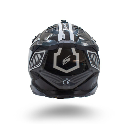Casca motocross/atv Asix 189, culoare negru/alb, marime L [3]
