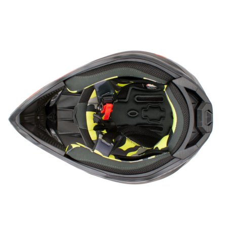 Casca motocross/atv copii Asix 127, culoare negru/albastru, marime YM, 53-54cm [7]