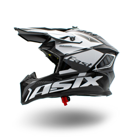 Casca motocross/atv copii Asix 127, culoare negru/alb, marime YL, 55-56cm [1]
