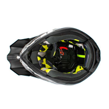 Casca motocross/atv copii Asix 127, culoare negru/alb, marime YL, 55-56cm [7]