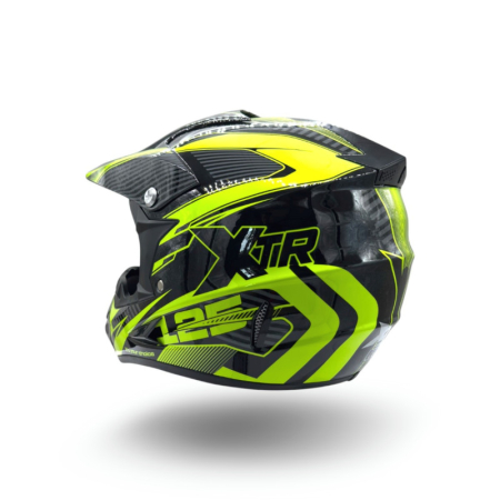 Casca motocross/atv copii XTR 125, culoare negru/galben, marime YM, 53-54cm [1]