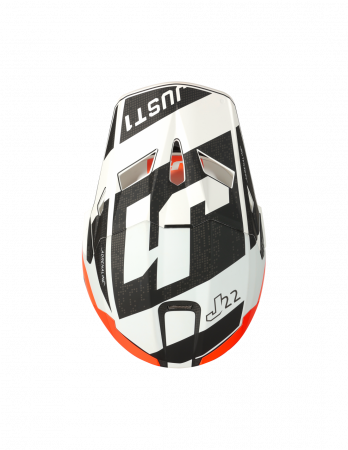 Casca motocross/atv JUST1 J22 Adrenaline, culoare carbon/portocaliu, marime M [4]