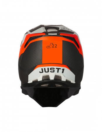 Casca motocross/atv JUST1 J22 Adrenaline, culoare carbon/portocaliu, marime M [5]