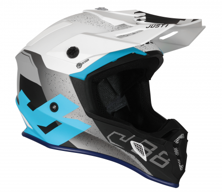 Casti - Casca motocross/atv JUST1 J38 Korner, culoare albastru/alb, marime L