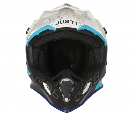 Casca motocross/atv JUST1 J38 Korner, culoare albastru/alb, marime XL [1]
