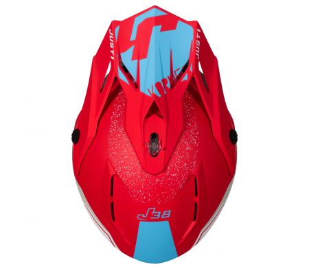 Casca motocross/atv JUST1 J38 Korner, culoare albastru/rosu, marime XL [4]