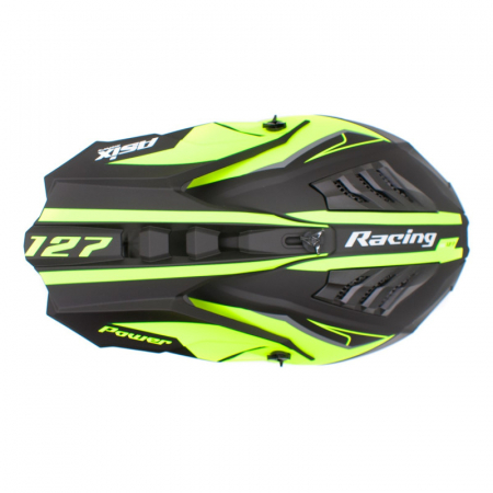 Casca copii motocross/atv Asix 127, culoare negru/verde, marime YL(55-56cm) [6]