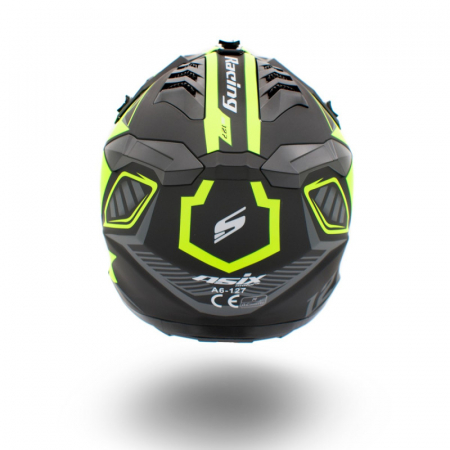 Casca copii motocross/atv Asix 127, culoare negru/verde, marime YL(55-56cm) [4]