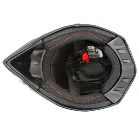 Casca motocross/enduro adulti XTR 188, culoare negru/portocaliu, marime L [5]
