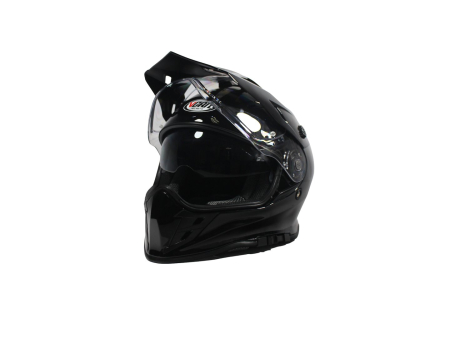 Casca moto dual cu ochelari, VCAN H331, marime XXL, culoare negru [1]