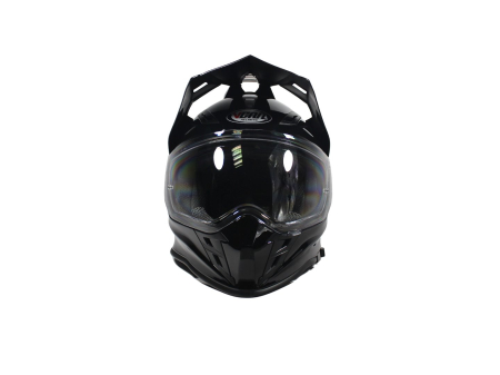 Casca moto dual cu ochelari, VCAN H331, marime XXL, culoare negru [3]