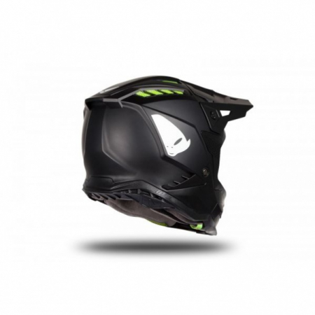 Casca motocross/enduro Ufo Plast Echus, fibra de sticla, culoare negru mat, marime M [2]