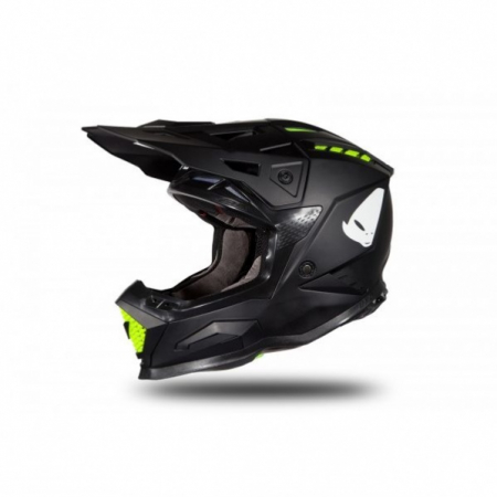 Casca motocross/enduro Ufo Plast Echus, fibra de sticla, culoare negru mat, marime M [0]