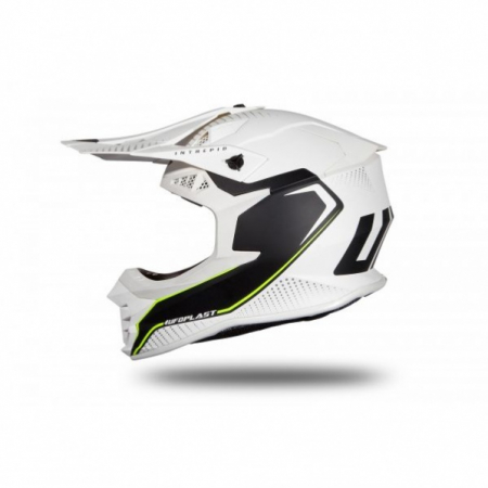 Casti - Casca motocross/enduro Ufo Plast Intrepid, culoare alb/negru mat, marime XL