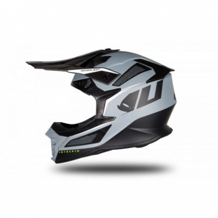 Casti - Casca motocross/enduro Ufo Plast Intrepid, culoare negru/gri mat, marime M