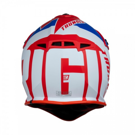 Casca motocross Origine Hero Thunder, culoare albastru/alb/rosu, marime XL [3]