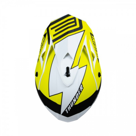 Casca motocross Origine Hero Thunder Fluo, culoare galben/negru/alb mat, marime L [2]