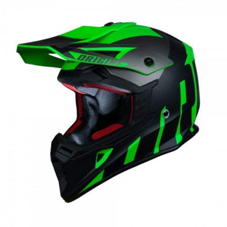 Casti - Casca motocross Origine Hero Thunder Titaniu, culoare negru/verde fluo, marime XL