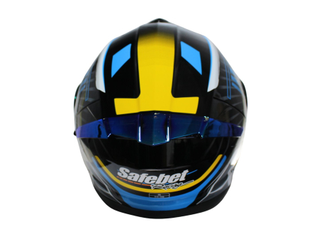Casca moto rabatabila cu ochelari Safebet HF-130 Z62-B, Culoare Negru/Albastru, Marime XXL [6]