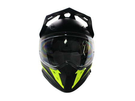 Casca Motocross cu viziera si ochelari VCAN H331, Culoare Negru/Galben Intens, Marime XXL [3]