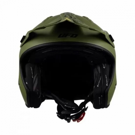 Casca semi-integrala Ufo Plast Sheratan Jet, vizor fumuriu, culoare army, marime M [3]