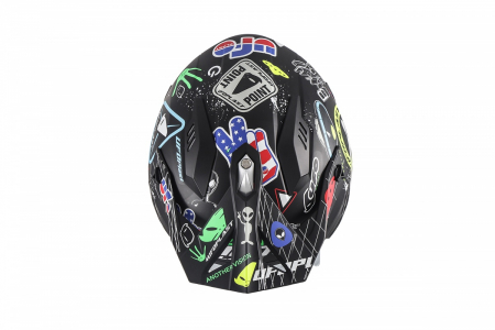 Casca semi-integrala Ufo Plast Sheratan Jet, vizor fumuriu, culoare multicolor, marime L(59/60) [3]