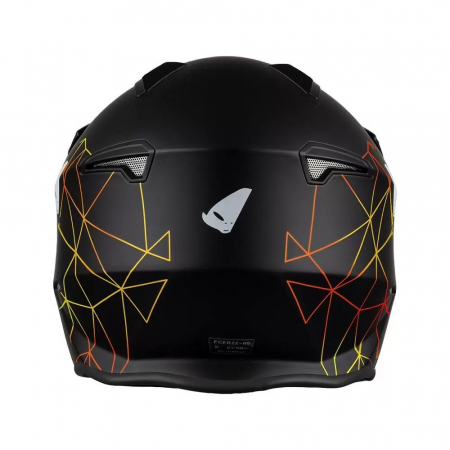 Casca semi-integrala Ufo Plast Sheratan Net Jet, vizor fumuriu, culoare negru mat, marime XL [4]