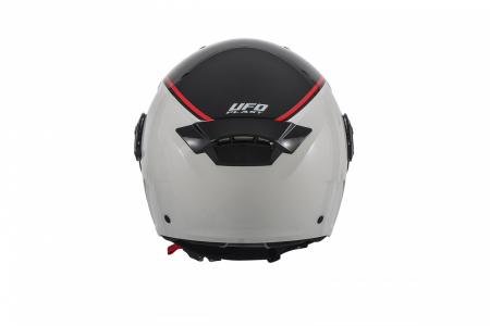 Casca semi-integrala Ufo Spirit Urban Jet, culoare alb/negru, marime XL [4]