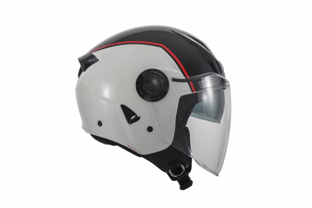 Casca semi-integrala Ufo Spirit Urban Jet, culoare alb/negru, marime XL [1]