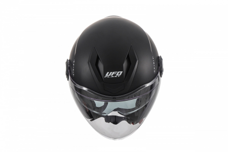 Casca semi-integrala Ufo Spirit Urban Jet, culoare negru/alb, marime L [3]