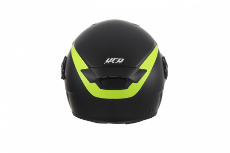 Casca semi-integrala Ufo Spirit Urban Jet, culoare negru/galben, marime M [4]