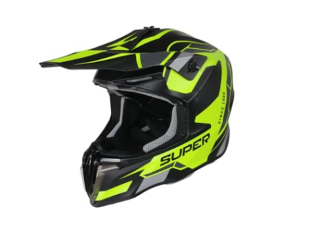 Echipamente - Casca Super Enduro 01, Culoare Negru/Seledonian, Marime L, 59-60 cm