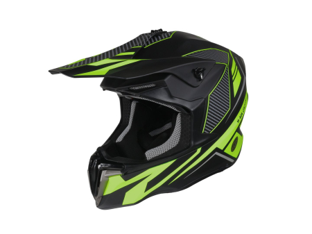 Echipamente - Casca Super Enduro 03, Culoare Negru/Turcoaz, Marime XXL, 63-64 cm