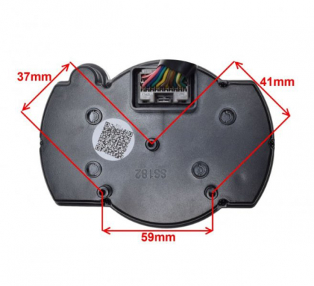 Ceas kilometraj digital, turometru analog, universal, culoare negru [1]
