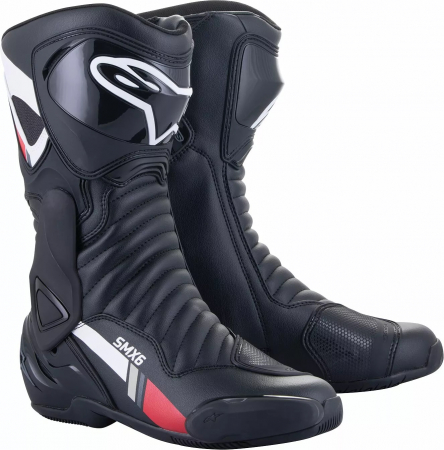 Echipament Strada - Cizme Alpinestars SMX-6 v2 culoare Negru/Alb/Rosu marimea 39