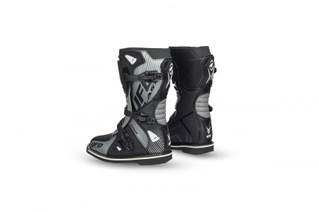 Cizme atv/cross Ufo Typhoon, pentru copii, culoare negru/gri, marime 34 [1]