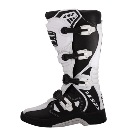 Cizme Cross/Enduro LS2 Raptor, marime 43, culoare negru/alb [4]