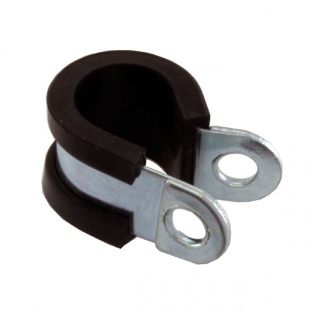 Suport/Suruburi/Piulite/Cleme - Colier de metal cu garnitura de cauciuc D.8mm
