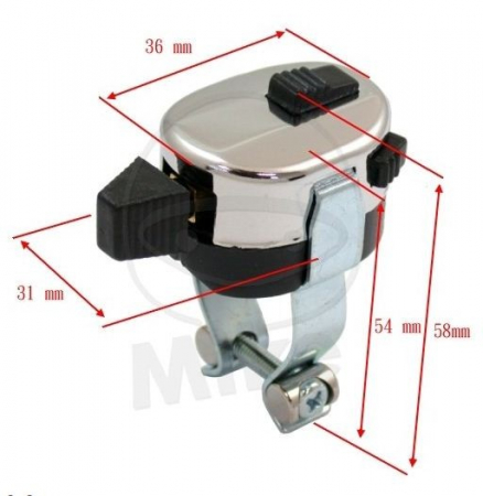 Butoane / Comutator / Intrerupator - Comutator 3 pozitii + 2 butoane - pt. ghidon 22mm