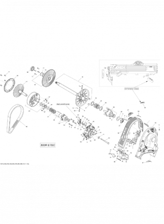 Contragreutate 441 variator Ski-Doo Summit X 800RETEC XM-163, 2015 [1]