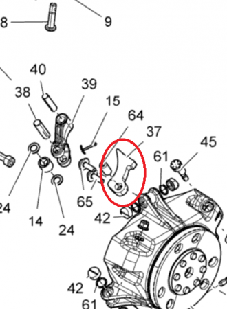 Ski-Doo - Contragreutate 441 variator Ski-Doo Summit X 800RETEC XM-163, 2015