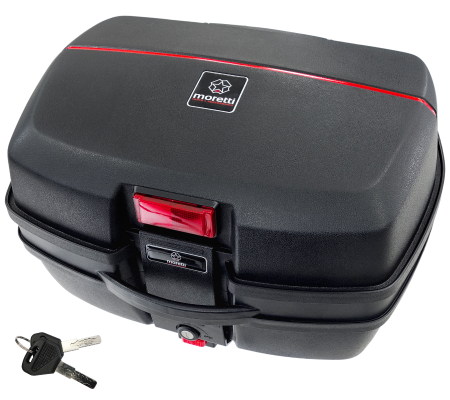 Cutie bagaje (top case), MR-688, 32l, culoare negru, reflector rosu [1]