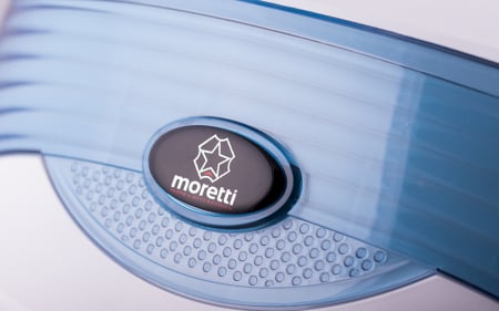 Cutie cu suport 28L, Moretti MR-808, culoare alb/negru, reflector albastru [1]