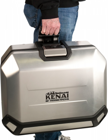 Cutie laterala dreapta moto, Kenai by Moose Racing, 36l, culoare argintiu [2]