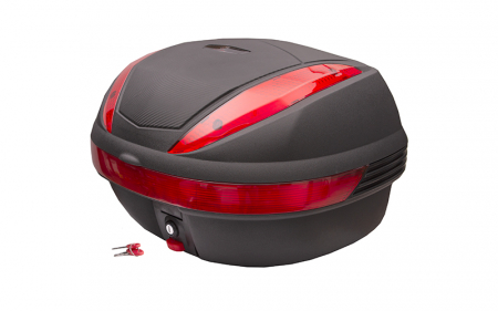 Cutii / Genti - Cutie transport Moretti MR-707, 30l, culoare negru, reflector rosu