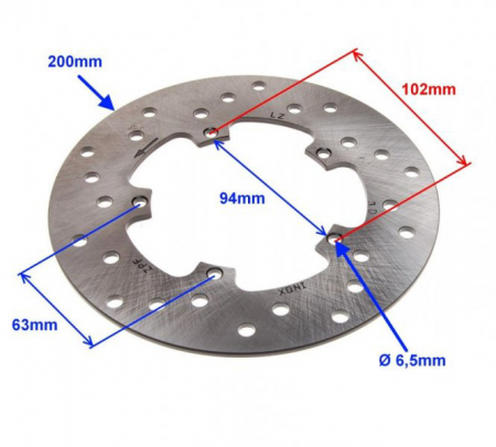 Disc frana fata Piaggio Fly 125, grosime 4.2mm [1]