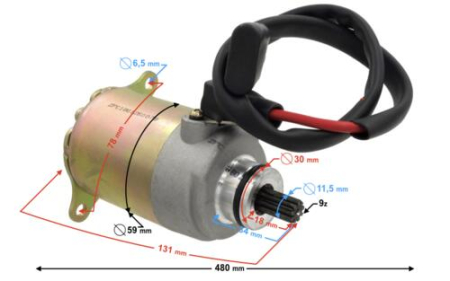 Electrica & Lumini - Electromotor scuter 4T 125cc , 9 dinti