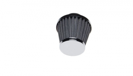 Filtru aer sport conic d.30mm, crom [1]