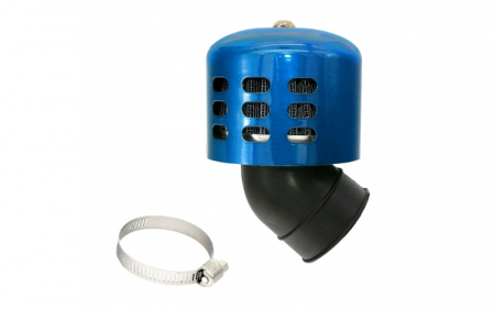 Filtre - Filtru aer sport conic d.31-32mm, albastru cot 45°